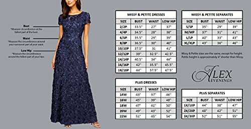 Alex Evenings Women s Tea Length Sequin Mock Dress (Petite and Regular)