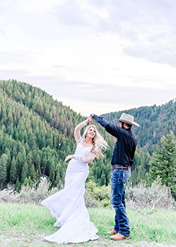 WaterDress Beach Wedding Dresses for Bride 2022 Long Sleeve Lace Boho Bridal Gowns for Women WDW001