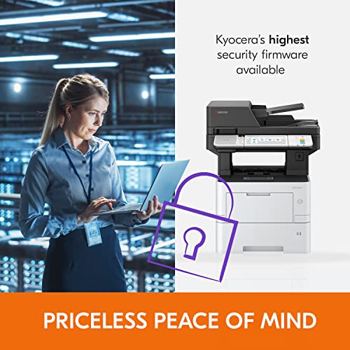 KYOCERA ECOSYS MA4500ix All-in-One Monochrome Laser Printer (Print/Copy/Scan), 47 ppm, Up to Fine 1200 dpi, Gigabit Ethernet 7 inch Touchscreen Panel, 512 MB