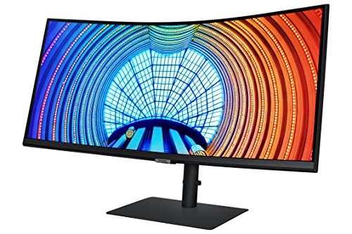 SAMSUNG Viewfinity S65UA Series 34-Inch Ultrawide QHD Curved Monitor, 100Hz, USB-C, HDR10 (1 Billion Colors), Height Adjustable Stand, TUV-certified Intelligent Eye Care (LS34A654UBNXGO)
