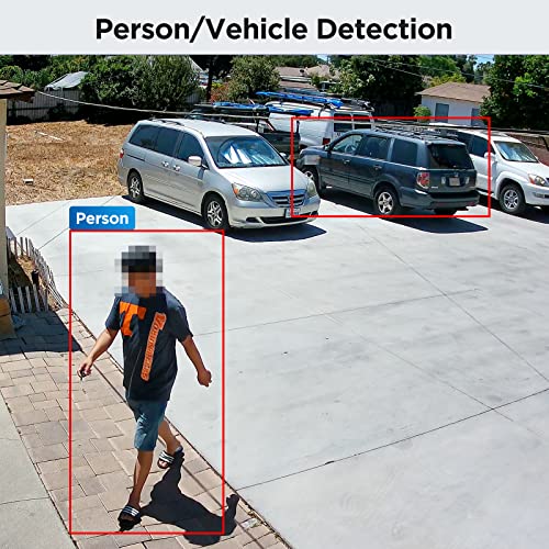 GWSECU 16 Channel Camera Systems with 4TB HDD, 5X Optical Zoom AI Human Vehicle Detection, 16x 4K IP66 IK10 Vandal-Proof Dome Microphone Security IP Cameras 2.7-13.5mm Manual Zoom Lens, G81616SD57