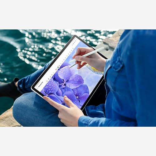SAMSUNG Galaxy Tab S9 FE+ 12.4” 128GB Android Tablet, IP68 Water- and Dust-Resistant, Long Battery Life, Powerful Processor, S Pen, 8MP Camera, Lightweight Design, US Version, 2023, Gray