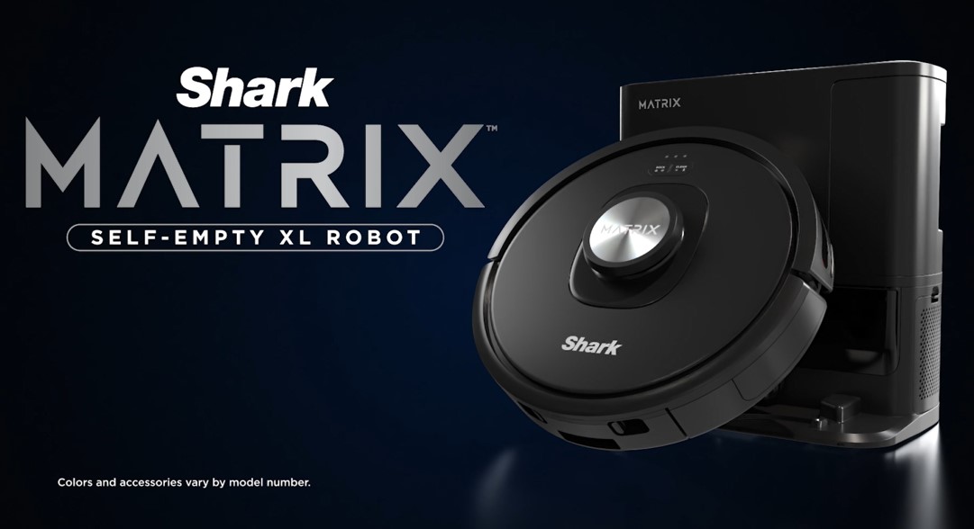 Shark RV2310AE Matrix Self-Emptying Robot Vacuum with Bagless, 45-Day Capacity, Self-Cleaning Brushroll for Pet Hair, No Spots Missed on Carpets & Hard Floors, Precision Home Mapping, Wi-Fi, Black