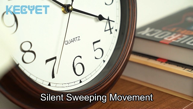 KECYET Wall Clock - 12 Inch Silent Non-Ticking Wall Clocks Battery Operated - Vintage Retro Rustic Style Decorative for Living Room Kitchen (Bronze)