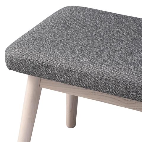 Pioni Bench Gray X White (W1150× D380 × H440)
